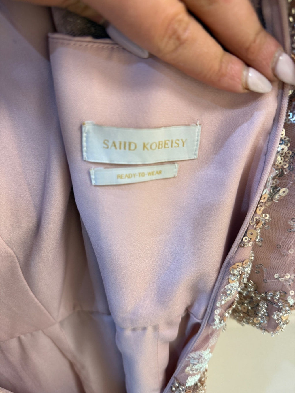 Saiid Kobeisy Embroidered Maxi Dress Size 10 Retails $3,465