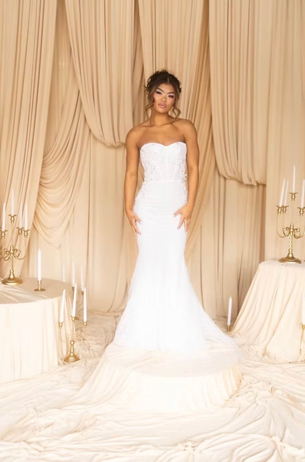 Neta Dover Wedding Gown w/ Interchangeable Skirts Size 2/4