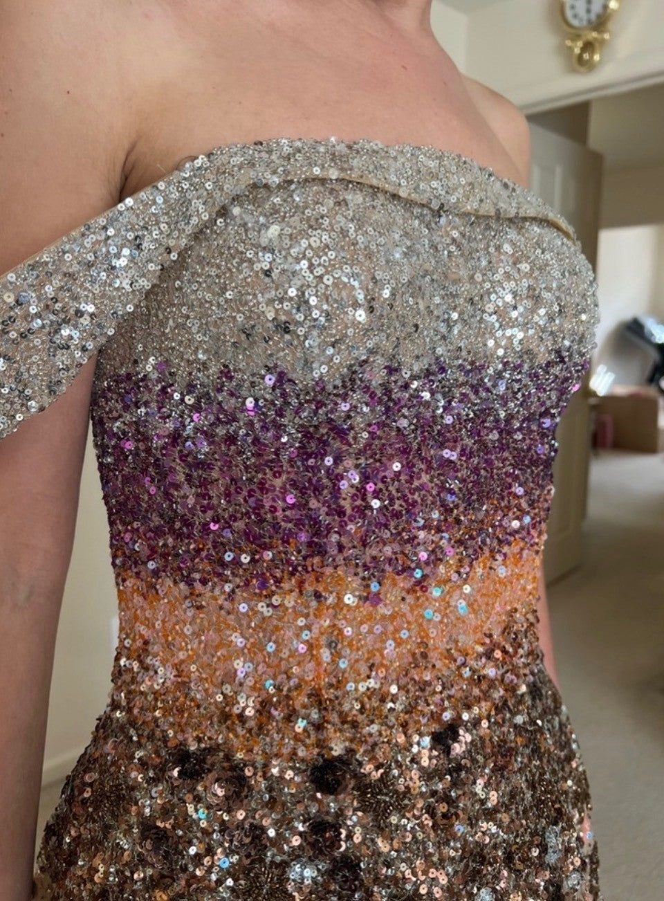 Toumajean Couture Evening Gown Size 2/4 Retails $3700