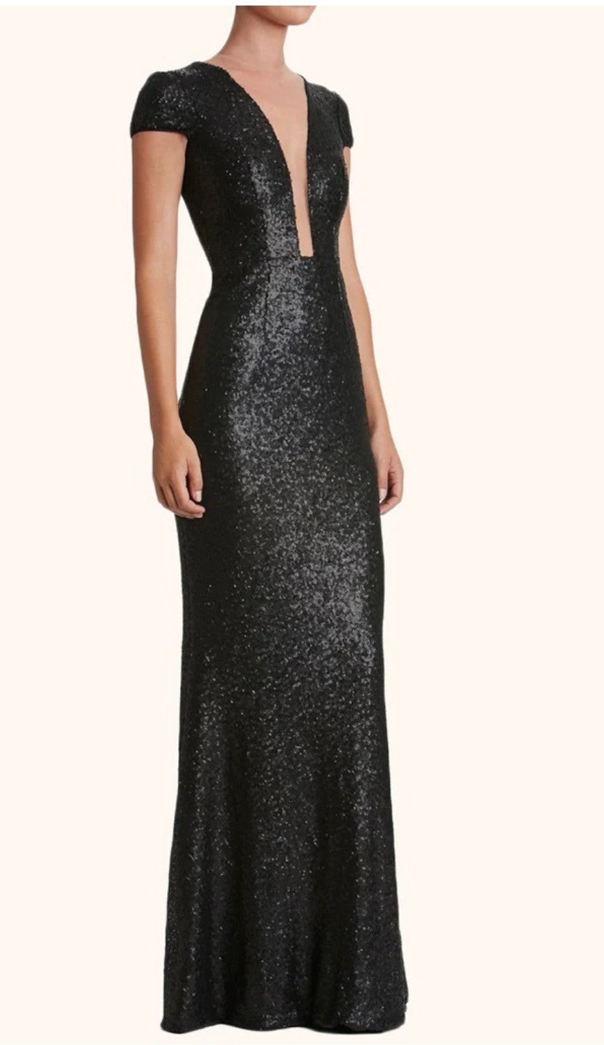 Dress The Population Black Sequin Dress Size M Retails $398