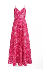Alice and Olivia  Domenica Floral Embroidered Ball Gown