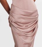 Alex Perry Draped Satin Corset Gown Size 6 Retails $3,645