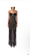 Self-Portrait Fine Lace Maxi Dress Size 4