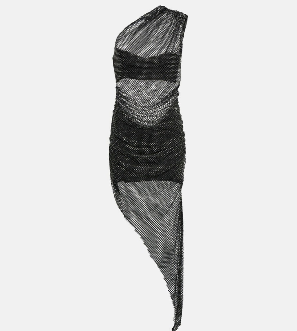 Giuseppe di Morabito Crystal-embellished mesh midi dress Size XS /S Retails $988