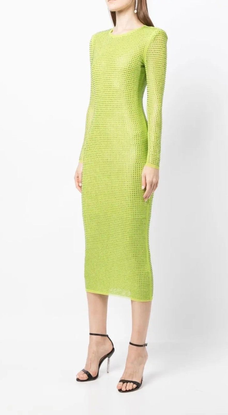 SELF-PORTRAIT Perforated Midi Dress Size M Retails $695