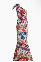 Chiara Boni La Petite Robe Gosia Floral-One Shoulder Gown Size 2 Retails $1,130
