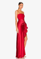 Cinq a Sept Drina Gown in Pimento Red Size 10 Retails $695