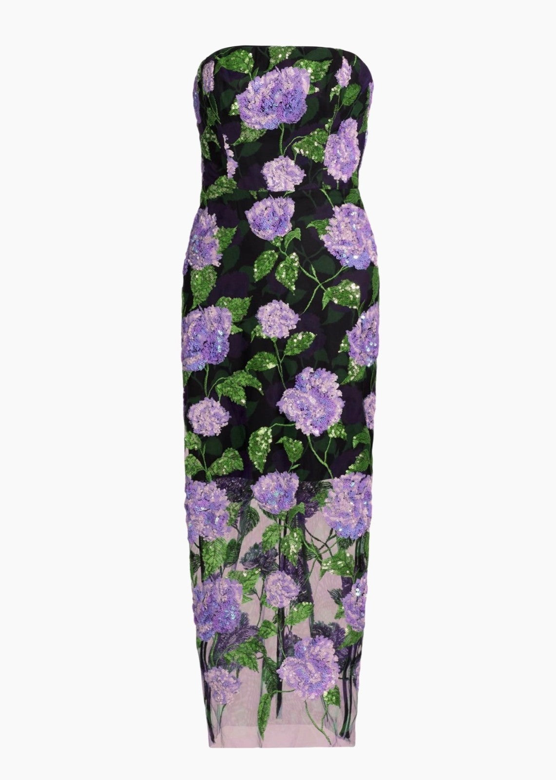 MILLY Kait Sequined Midi Dress Size 2 Retails $695