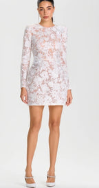Nadine Merabi SIENNA WHITE DRESS Size 6 Retails $545