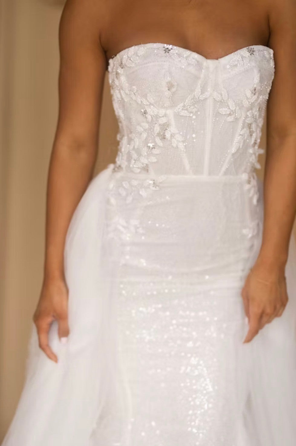 Neta Dover Wedding Gown w/ Interchangeable Skirts Size 2/4