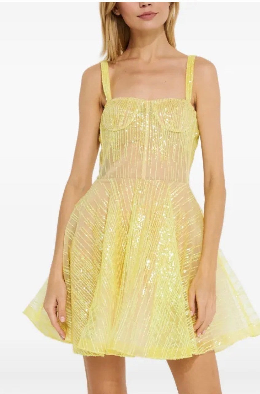 NWT BRONX AND BANCO  Sequin-Embellished Mini Dress Size XL Retails $1,741