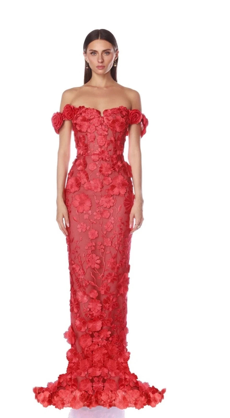 Bronx and Banco Jasmine Maxi Dress in Red Size S (4) – Elegant Statement Style