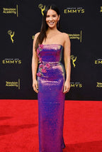 Monique Lhuillier Sequin Dress Size 2/4 – Pink A-Line Gown