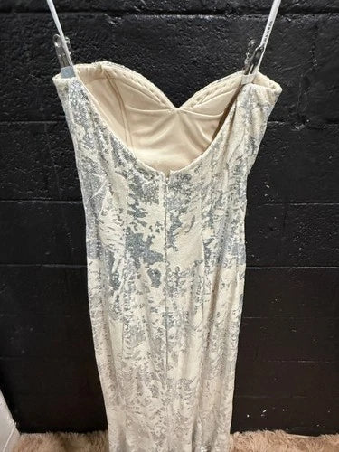 Melanie Harris Strapless Sequin Pencil Dress Size 6 – Elegant Statement Gown