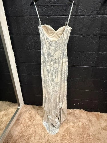 Melanie Harris Strapless Sequin Pencil Dress Size 6 – Elegant Statement Gown