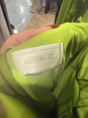 AlfaBeta Evening Dress Size 1 – Elegant Green Chiffon Maxi