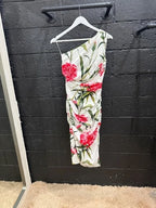 Dolce & Gabbana One-Shoulder Silk Dress with Floral Print Size 36 – Elegant Midi Style