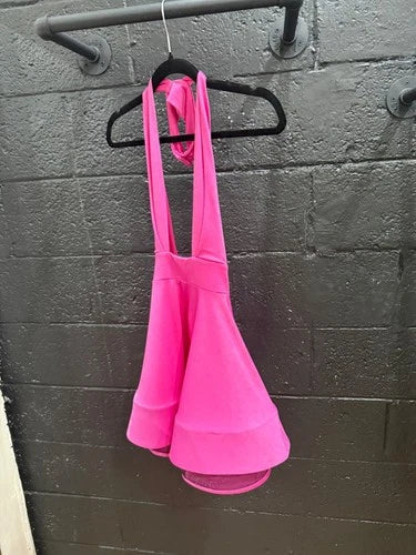 Michael Costello Pink Halter Mini Dress Size XS – Fun & Flirty Party Style