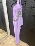 David Koma One-Shoulder Cutout Embellished Gown Size 8 – Statement Maxi Evening Dress