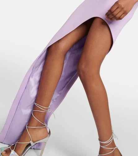 David Koma One-Shoulder Cutout Embellished Gown Size 8 – Statement Maxi Evening Dress