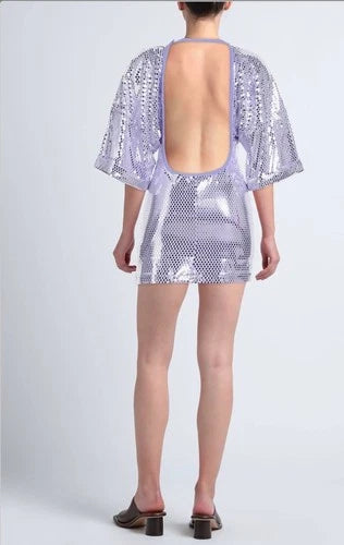 ROTATE Birger Christensen Sequin Dress Size 0 – Purple Mini Party Dress