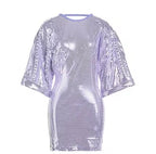 ROTATE Birger Christensen Sequin Dress Size 0 – Purple Mini Party Dress