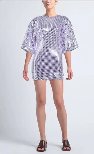 ROTATE Birger Christensen Sequin Dress Size 0 – Purple Mini Party Dress