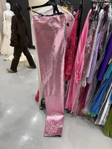 Rick Owens One Shoulder Sequin Pencil Dress Size 38 – Sculpted Modern Style