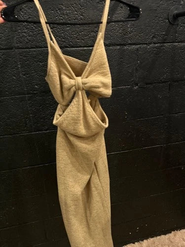 Cult Gaia Serita Dress Size XS – Nude Cutout Midi Dress