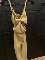 Cult Gaia Serita Dress Size XS – Nude Cutout Midi Dress