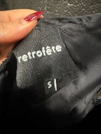 Retrofete Stella Asymmetric Two-Tone Sequinned Chiffon Dress Size S – Silver Mini