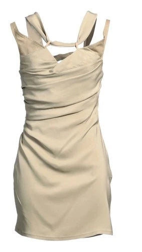 Jacquemus Sheath Dress Size 38 – Beige Bodycon Mini