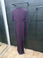 Roberto Cavalli Purple Silk Gown – Size 40