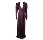 Roberto Cavalli Purple Silk Gown – Size 40