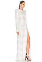 Raisa Vanessa Strass Embellished Maxi Dress – Size 2