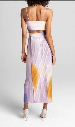 New A.L.C Sienna Ombré Midi Dress Size 6 Cutout Style