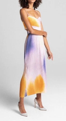 New A.L.C Sienna Ombré Midi Dress Size 6 Cutout Style