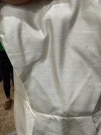 RASARIO White Strapless Duchesse Silk-Satin Gown Size 8 – Elegant Fit & Flare