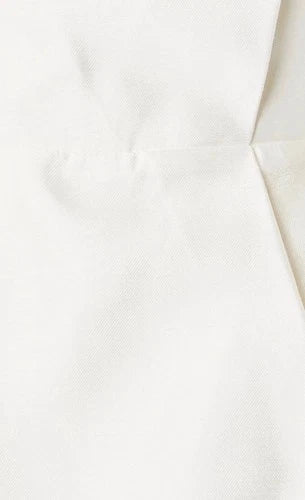 RASARIO White Strapless Duchesse Silk-Satin Gown Size 8 – Elegant Fit & Flare