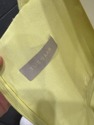 Elie Saab Willow Wisp Organza Evening Gown Size 8 – Yellow Maxi Dress