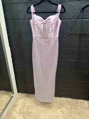 Theia Cynthia Sequin Embellished Gown Size 6 – Purple Bodycon Maxi