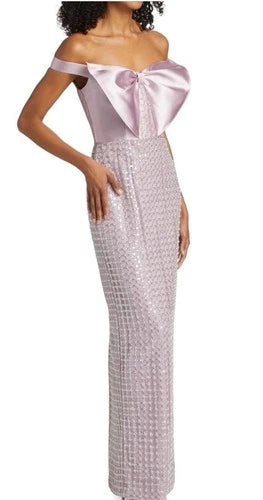 Theia Cynthia Sequin Embellished Gown Size 6 – Purple Bodycon Maxi