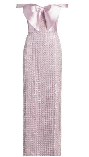 Theia Cynthia Sequin Embellished Gown Size 6 – Purple Bodycon Maxi