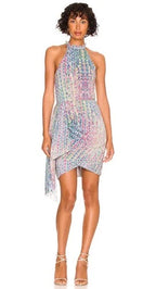 Saylor Loni Mini Dress Size M – Blue Fruity Pebble