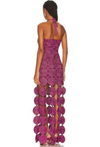 Simon Miller Beep Beep Halter Midi Dress Size XS – Magenta