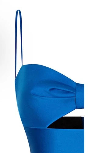 Rasario Cutout Satin Gown Size 36 – Royal Blue Maxi