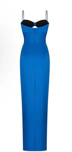 Rasario Cutout Satin Gown Size 36 – Royal Blue Maxi