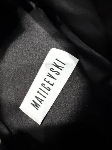 Maticevski Avery Ruffled Crêpe Mini Dress Size 6 – Black Short