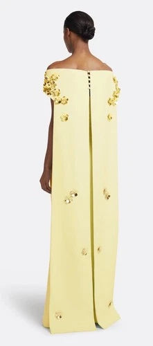 Safiyaa Arabella Harness with Flowing Dress Size 4 – Pale Yellow Maxi
