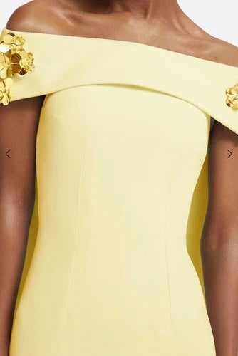 Safiyaa Arabella Harness with Flowing Dress Size 4 – Pale Yellow Maxi